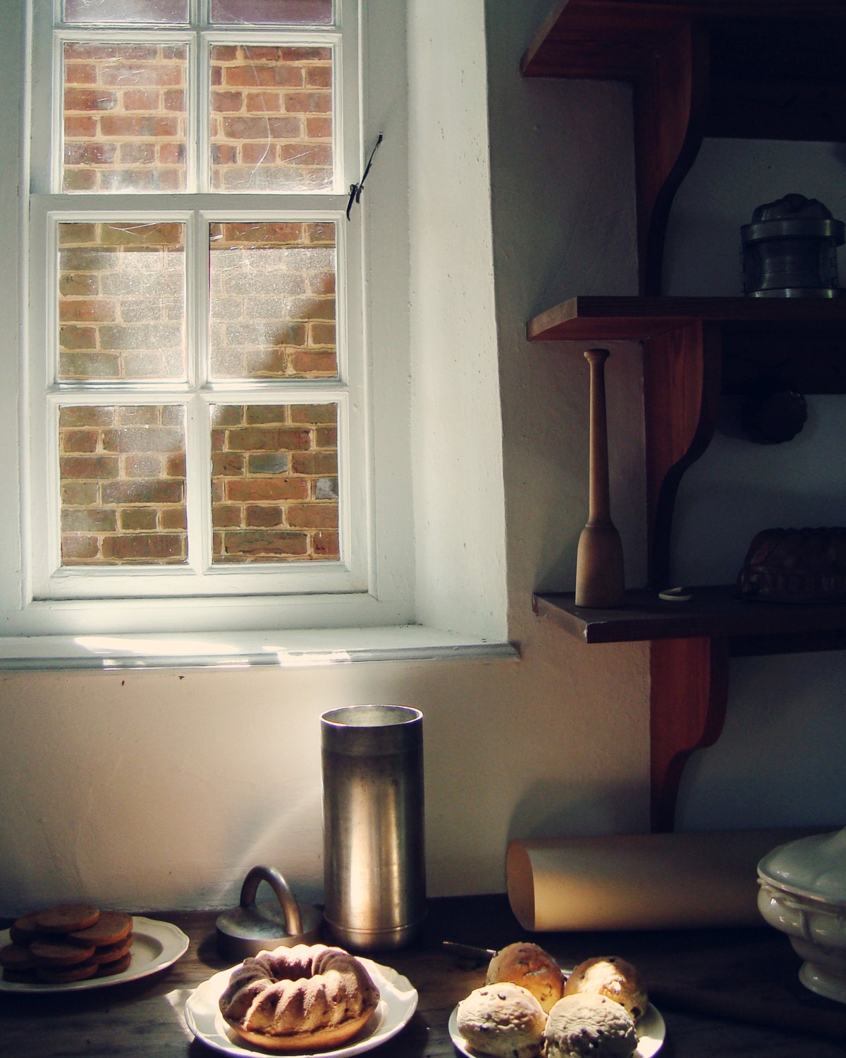 Still Life Fine Art Photograph-breakfast-sunlight-windows-"Morning Pastry"-8x10-limited/signed edition