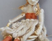 All that Glitters is Gold an OOAK Paper Clay Art Doll