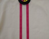 Peace Sign Girls Bedroom Ribbon Hairbow Holder Hair Bow Accessories Wall Decor in Choice of Pink or Purple