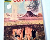 vintage mid century geology science book - collage - scrapbook - mixed media - ACEO - paper craft