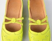Mary Janes - Yellow Cowgirl - Women's Shoes - Any Colors - Any Size