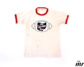 Vintage 1980's Ohio All-Star Game Ringer T-Shirt Sz S Worn Thin
