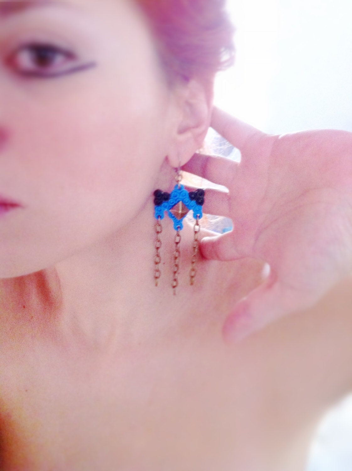 The Other Space Invaders earrings - Blue