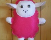 Pink Felt Sheep