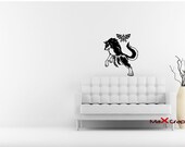 Zelda Twilight Princess Decal, Wolf Link with Triforce Vinyl Wall Decal