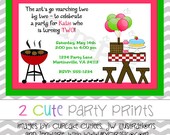 Picnic Invite or Thank You Note Image that you print - digital Image Il_170x135