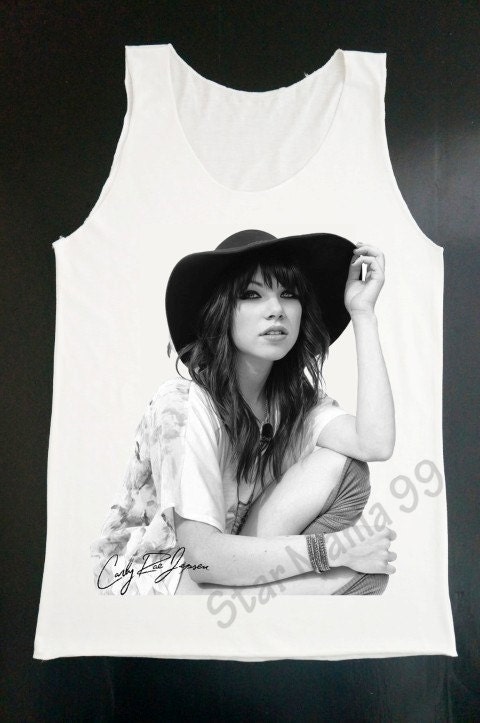 Carly Rae Jepsen T Shirts Call Me Maybe Rock Shirts Punk Tank Women Shirts Vest Tank Top Women Tunics Sleeveless Singlet Shirts Size S,M,L