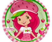 77665 Strawberry Shortcake Birthday Party Edible Cake Toppers Cupcakes Decoration Favor Personalized Custom