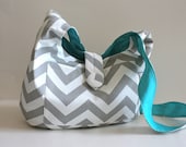 Chevron Three Pocket Purse or and Project Bag