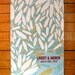 Personalized Wedding Guest Book Poster-Light Blue, Chartreuse, Aqua and Red