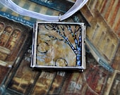 Tree of Life Pendant - Necklace - Painting - Handpainted Jewelry  - Original Dana Marie Wearable Art  - ebsq