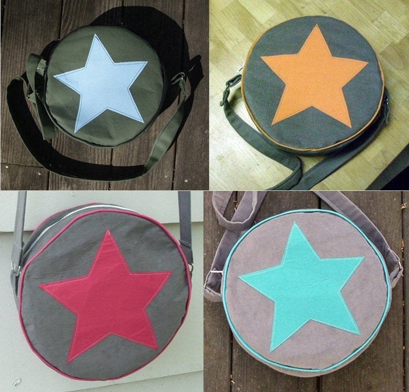 CUSTOM Round Star Purse - pick your colors