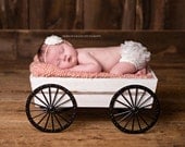 SET- Chiffon Ruffle Bum Baby Bloomer and frayed shabby headband - chiffon baby bloomers -my2lilpixies