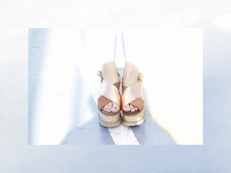 Marte Handmade Leather Flatforms