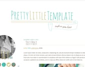 Pretty Little Template   //    Beautiful turquoise and mustard pre-made blogger template