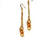 SALE Large Link Dangle Earrings