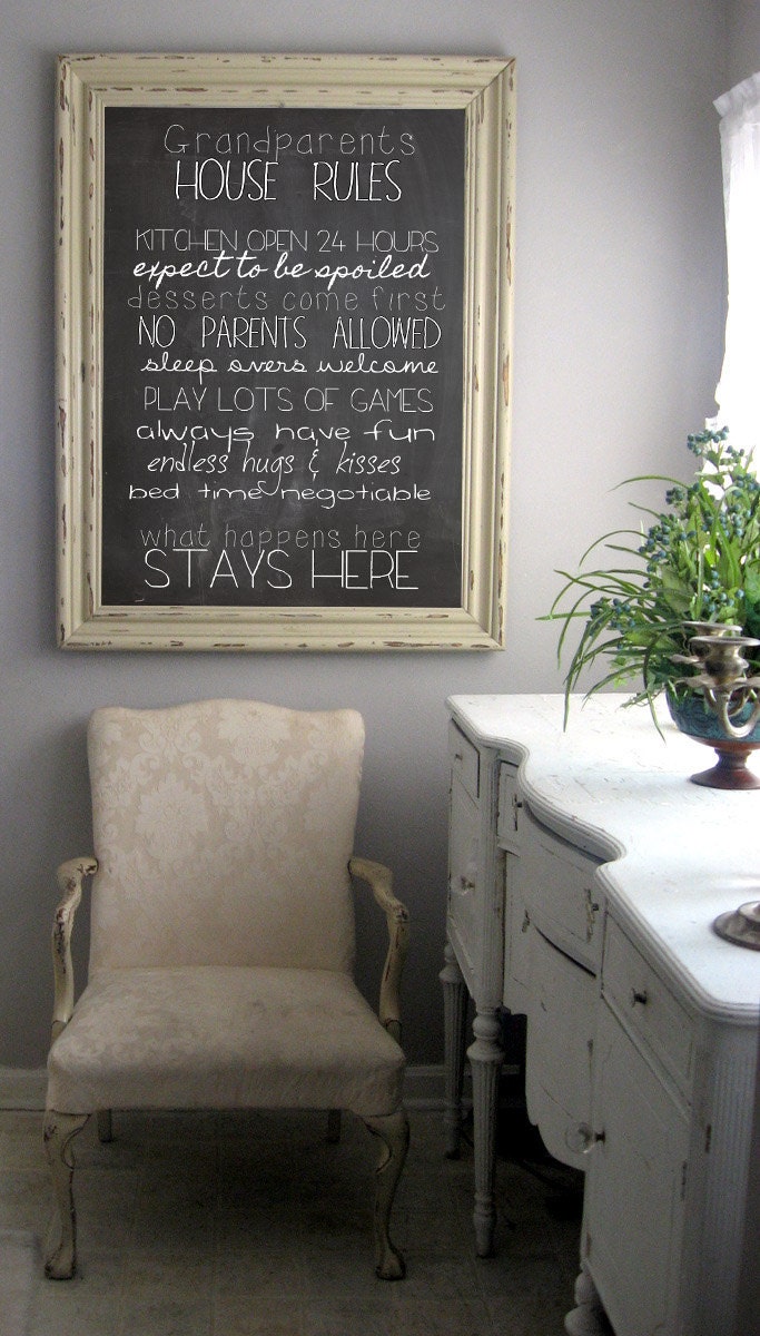 Huge Rustic Farmhouse Chalkboard Sign