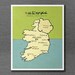 I Love You in Ireland 8x10 / Modern Baby Nursery Decor, Typography Poster, Irish Map, Giclee, Illustration, European Travel Theme, Digital