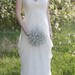 Wedding Flowers - Bridal Bouquet of Beautiful Silver Mirrored Beads - Wedding Bouquet - Fabulous Brooch Bouquet Alternative