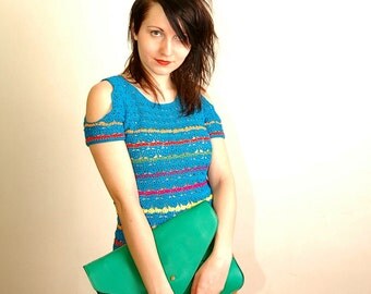 PDF Crochet Pattern - Prism Top crochet pattern- Womens Girls Summer bare shoulder Crochet Top Sweater Pattern