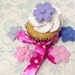 24 Fondant Flowers - Cupcake or Cake Decorations
