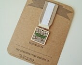 Canoeing cross stitch badge