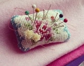 Cath Kidston Inspired Floral Embroidered Pincushion