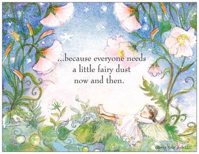 5 Fairy Postcards, fairy dust, "...because everyone needs a little fairy dust now and then."