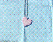 Custom Color Spotted Heart Sprite Necklace