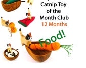 Mycrobe Cat Toy of the Month - Food Theme - 12 Months