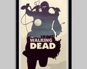 The Walking Dead - Daryl Dixon - Blue Version - the walking dead, poster, daryl dixon, art, zombie, horror, apocalypse