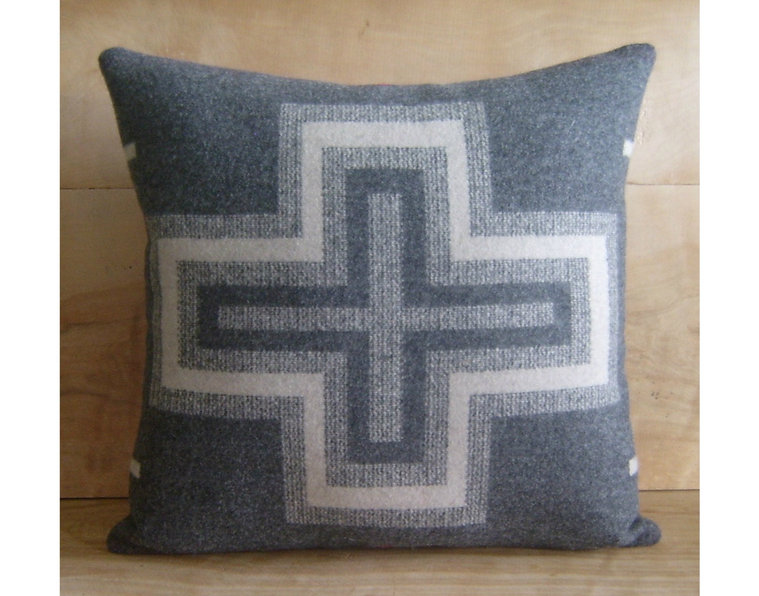 Pillow Cover - Pendleton Wool Fabric - Native Geometric Tribal Southwest Western