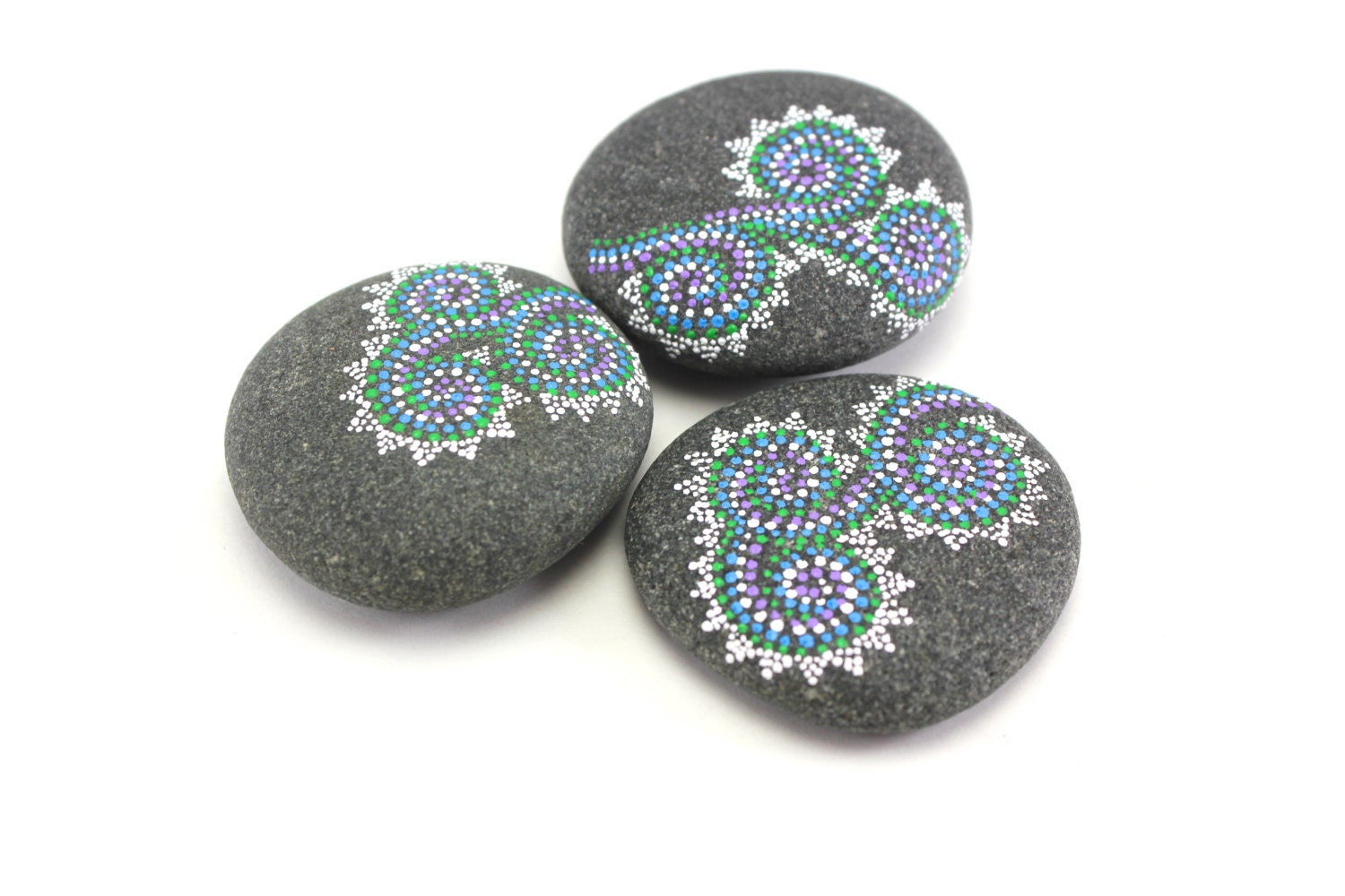 Inner realms / Alaska Series / Painted Stones by Amy Komar / ON SALE