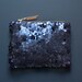INDIGO SEQUIN Clutch. Navy Blue Sequin Clutch. Wedding Clutch.