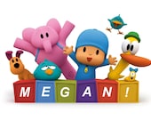 77630 Pocoyo Birthday Party Edible Cake Toppers Cupcakes Decoration Favor Personalized Customized