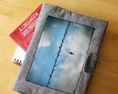 Swallows on a wire - Book / gadget grey case with photo