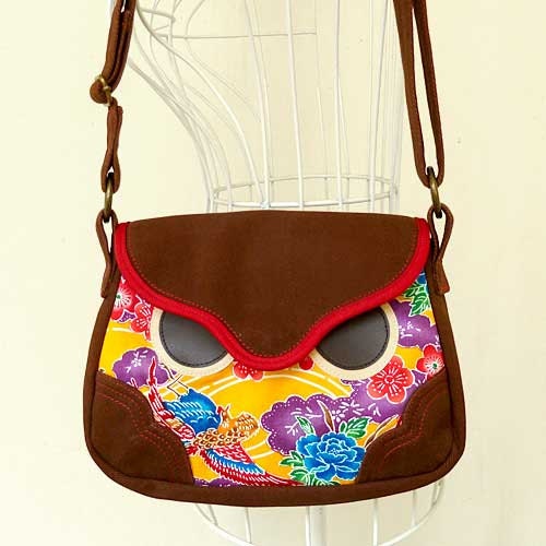 Sling Purse - Hoot The Owl Sling Purse (Japanese Psychedelic Fauna)