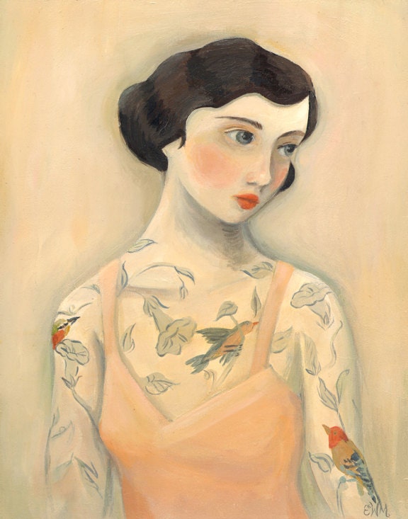 Tattooed Lady, Rara Avis / Large Print 11x14