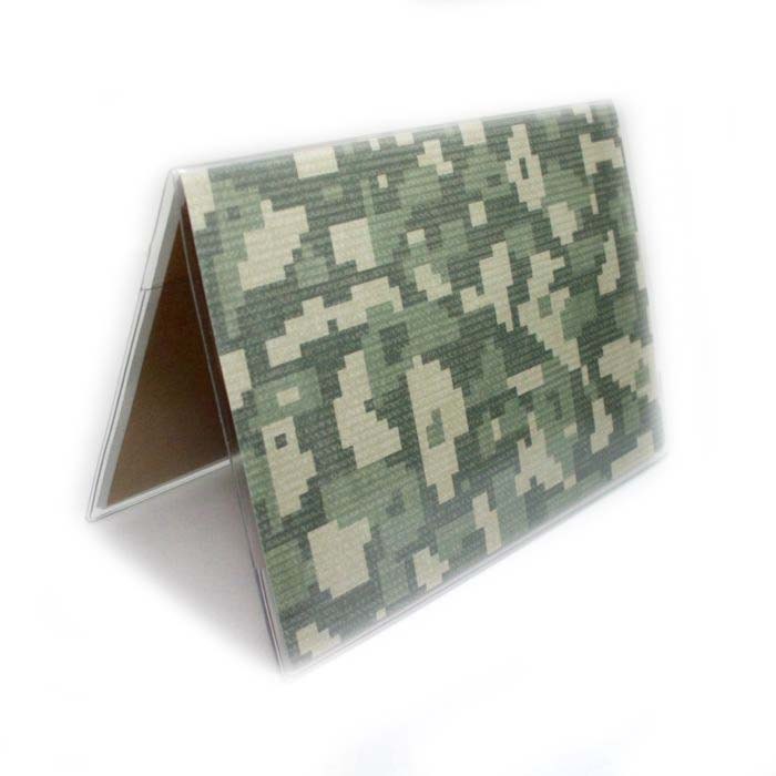 Passport Cover - Digital Camo - camouflage passport holder - men's or unisex travel accessory, military, soldier, army