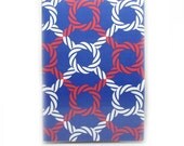Passport Cover - Nautical Knotwork - nautical passport holder - red white and blue knot theme for summer, coastal chic
