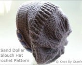 Sand Dollar Slouch Hat - PDF Crochet Pattern
