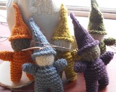 Gnome Knitting Kit - Makes 5 Rustic Rainbow Gnomes - Waldorf Handwork