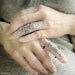 Versailles Armor Ring Gothic Flourish Filigree Knuckle Ring ONE Ring Set Silver Tone