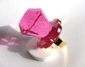 Heart Pop ring Strawberry