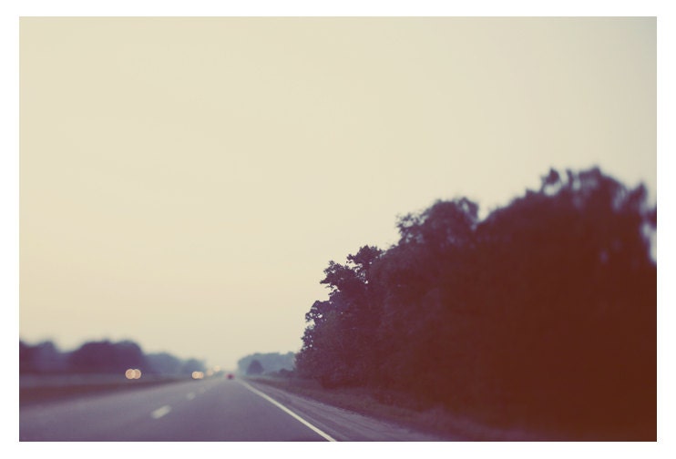 Landscape Photography - Street  Photograph - Lights- Bokeh - Fine Art Photograph - Cross Country - Alicia Bock Photography
