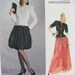 90s Vogue 2073 Albert Nipon - American Designer - Bubble Skirt - Pleated Skirt - Top - Vintage Sewing Pattern - Uncut - 12