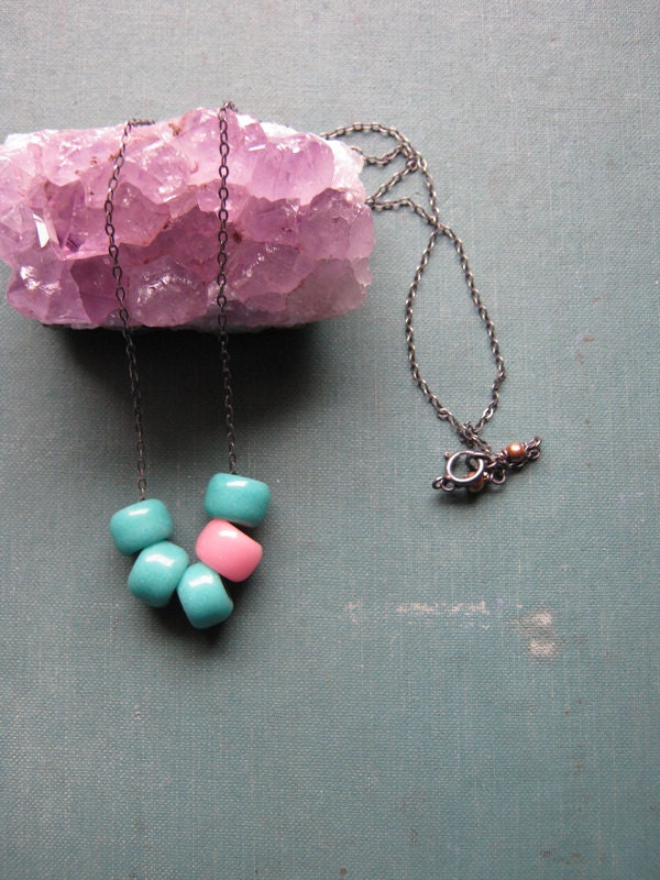 Playground necklace oxidized silver