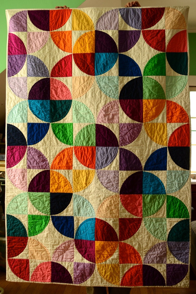 Modern Drunkards Path Quilt Pattern