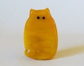 Cat Bead Handmade Lampwork Focal -  Rae FatCat