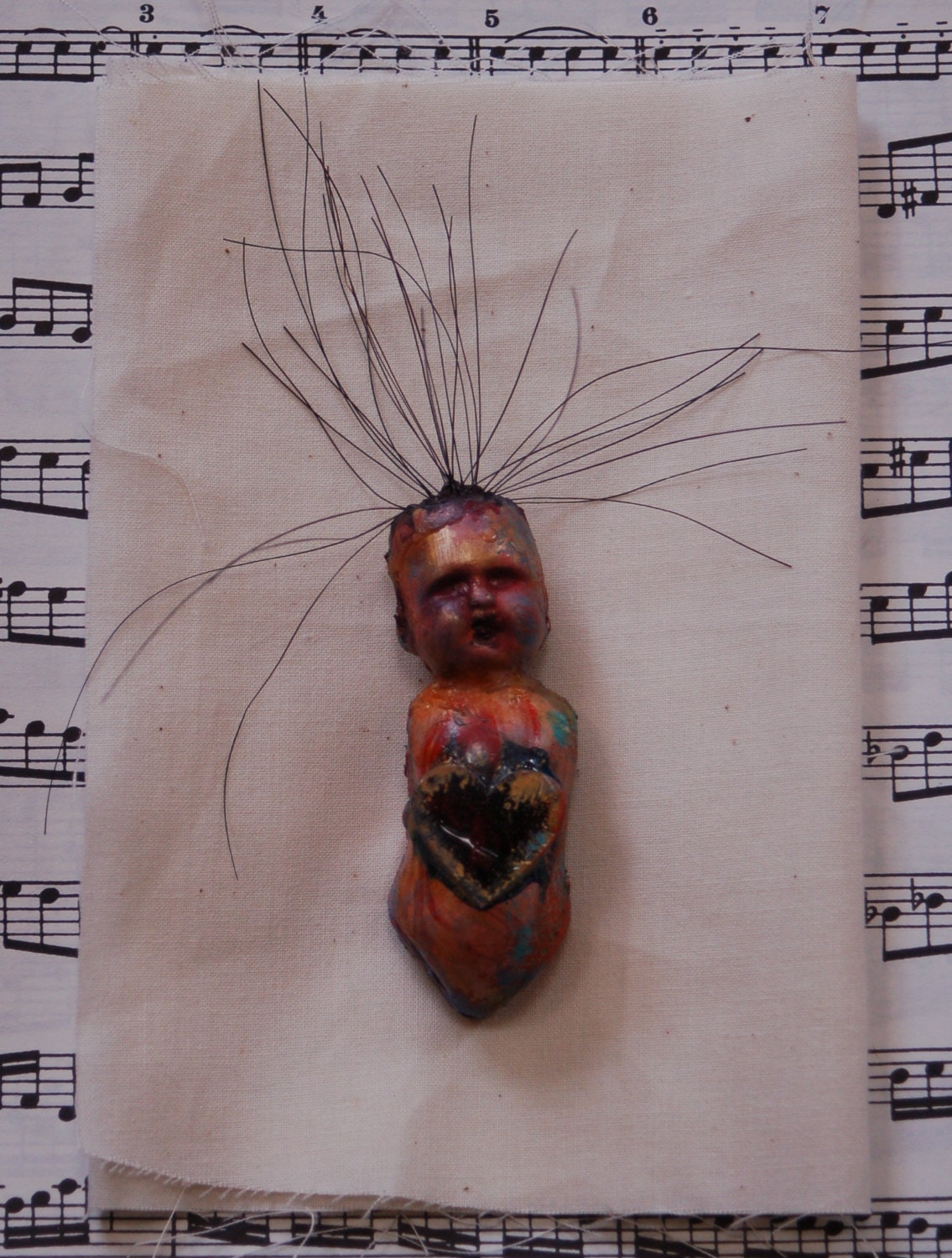 Wild Love mixed media sculpture